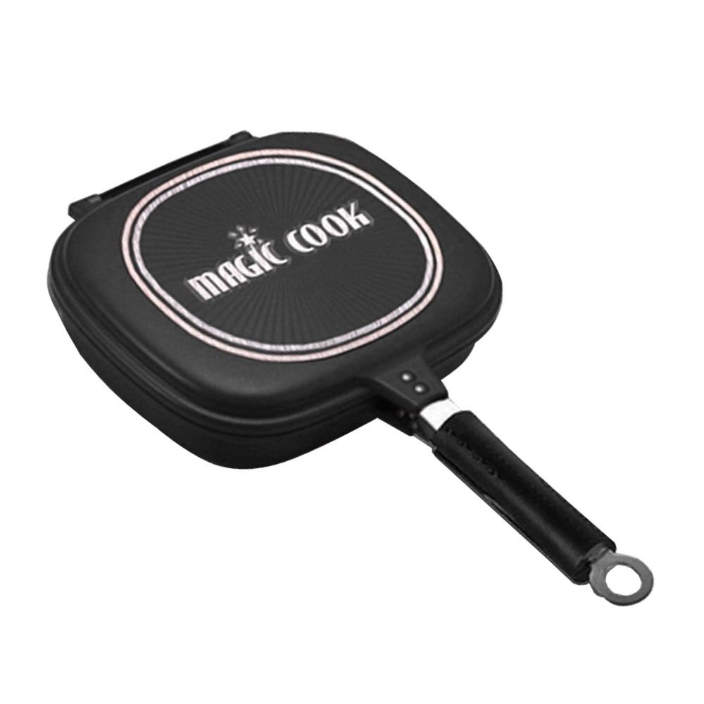 CUL-Magic Cook MC-32 Double Sided Grill Pan, Cookware & Kitchenware (Category: Cookware & Accessories) located in Makati City. Submitted by costuless_inc. (Listing ID 1094604319, Image 1). Description: Item Code: MC-32 Magic Cook 32cm Double Sided Aluminum Pan Non Stick Ceramic Coating inside and High temp coating outside with extra rubber seal. SPECS: Double-sided pressure grill pan Material: Super-conductive Ceramic Coating Dimensions (cm): 32 