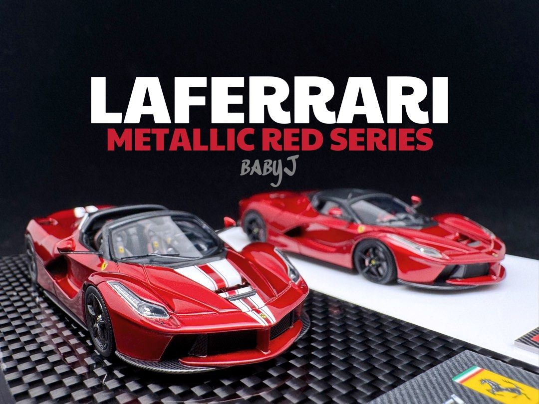 DMH 1:64 LaFerrari Aperta & Hard Top Metallic Red Resin