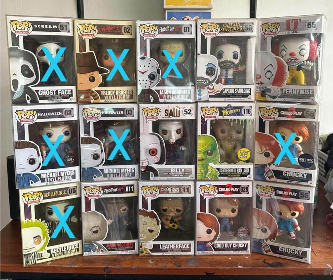 Funko Pop Ad Icons and Horror (Category: Designer & Blind Box Toys) located in Pili. Submitted by MattDCollector (Listing ID 1361651799, Image 2). Description: Price List: Ad Icon Capn Crunch - 1.2K Ad Icon Capn Crunch Cozmic GITD - 1.2K Ad Icon Jean Lafoote - 600 Dig Em Frog - 500 Bob Burger Big Boy - 500 Sonny The Cuckoo - 2.5K Sugar Bear - 500 Bazooka Joe - 500 Geoffrey as Iron Man Fan Expo - 1.2K Horror Pops: Captain Spaulding - 4K Saw: Billy