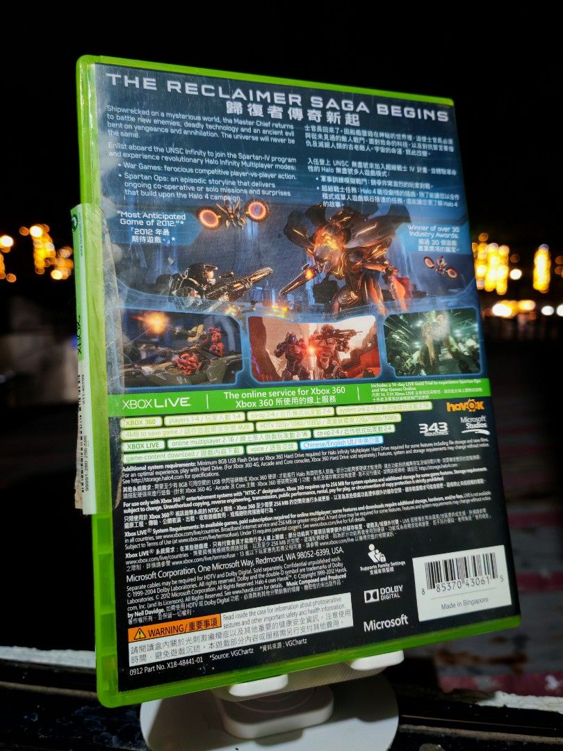 HALO 4 XBOX 360 (Category: Xbox) located in Santa Rosa. Submitted by tristanmunoz (Listing ID 1361657415, Image 2). Description: For sale or trade Php800 If trade strictly in my place Halo 4 Xbox 360 2 discs NTSC J Brand new condition Rfs: Decluttering Can do video call Lalamove SDD c/o buyer (Gcash or COD payment) Meetup/Pickup: Sta. Rosa Dita Rotonda, Jollibee Golden City, 711 Balibago, Cabuyao Bayan or Biñan area every weekends.