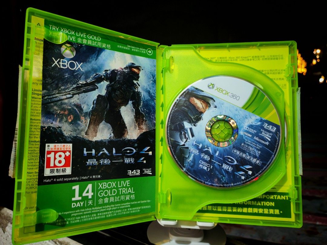 HALO 4 XBOX 360 (Category: Xbox) located in Santa Rosa. Submitted by tristanmunoz (Listing ID 1361657415, Image 3). Description: For sale or trade Php800 If trade strictly in my place Halo 4 Xbox 360 2 discs NTSC J Brand new condition Rfs: Decluttering Can do video call Lalamove SDD c/o buyer (Gcash or COD payment) Meetup/Pickup: Sta. Rosa Dita Rotonda, Jollibee Golden City, 711 Balibago, Cabuyao Bayan or Biñan area every weekends.