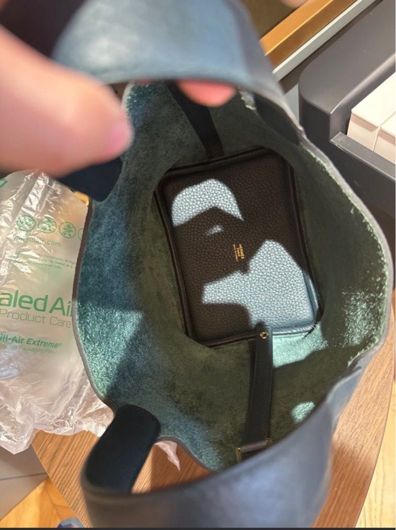 Hermes Picotin 18 Vert Cypress (Category: Shoulder Bags) located in Quezon City. Submitted by everythingInternational (Listing ID 1361732133, Image 2). Description: HERMES PICOTIN 18 Color: Vert Cypress Well taken cared of Comes with complete package No damages Free internal compartment pouch Dm for more photos and details Open for negotiations.