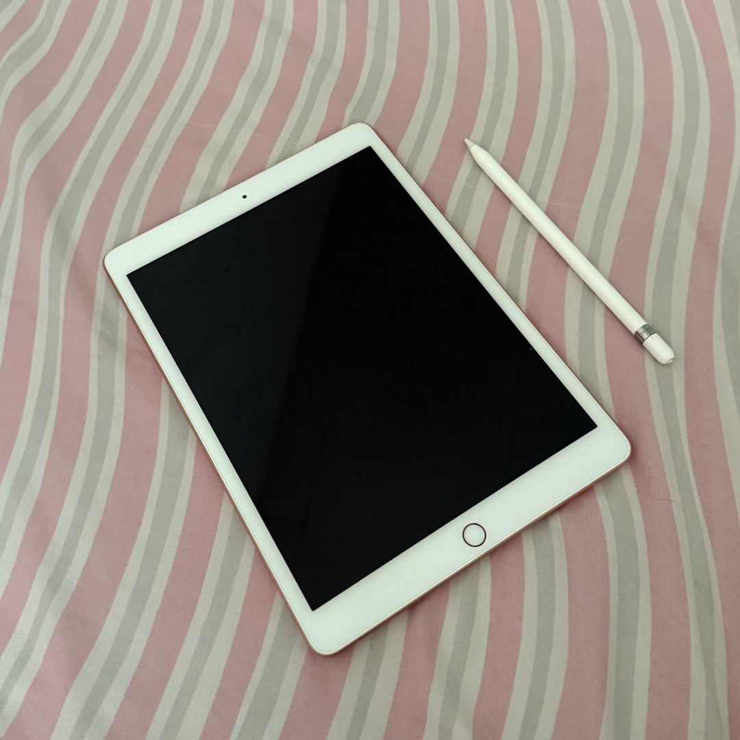 Ipad 7th Generation (Rose Gold) with Apple Pencil (Category: iPad) located in Cebu City. Submitted by flghvrs (Listing ID 1361643412, Image 1). Description: FOR SALE 💓 iPad 7th Generation With Apple Pencil 1st Gen Inclusions: Case Tempered glass Box Lightning cable RFS: upgraded PM for more details ☺️.