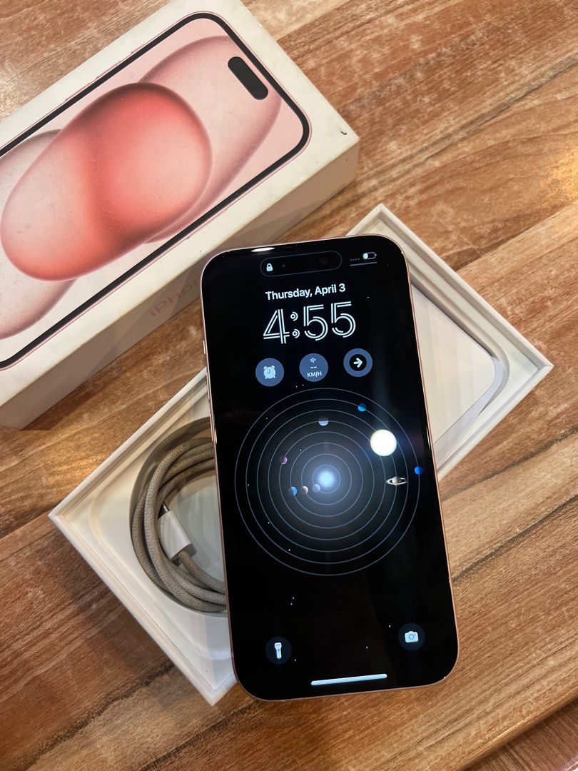 Iphone 15 128 (Category: iPhone 15 Series) located in Quezon City. Submitted by tyler8. (Listing ID 1361718840, Image 2). Description: Iphone 15 128gb Factory unlocked - 31,500 (Last priced posted) Open for swap ( Ios) Purchased at powermac Under apple warranty Preloved 91% battery health No history of repair For pickup: Marikina area. For meetup: Gateway cubao, lrt 2 marikina- lrt gilmore, Uptc, Timog. .