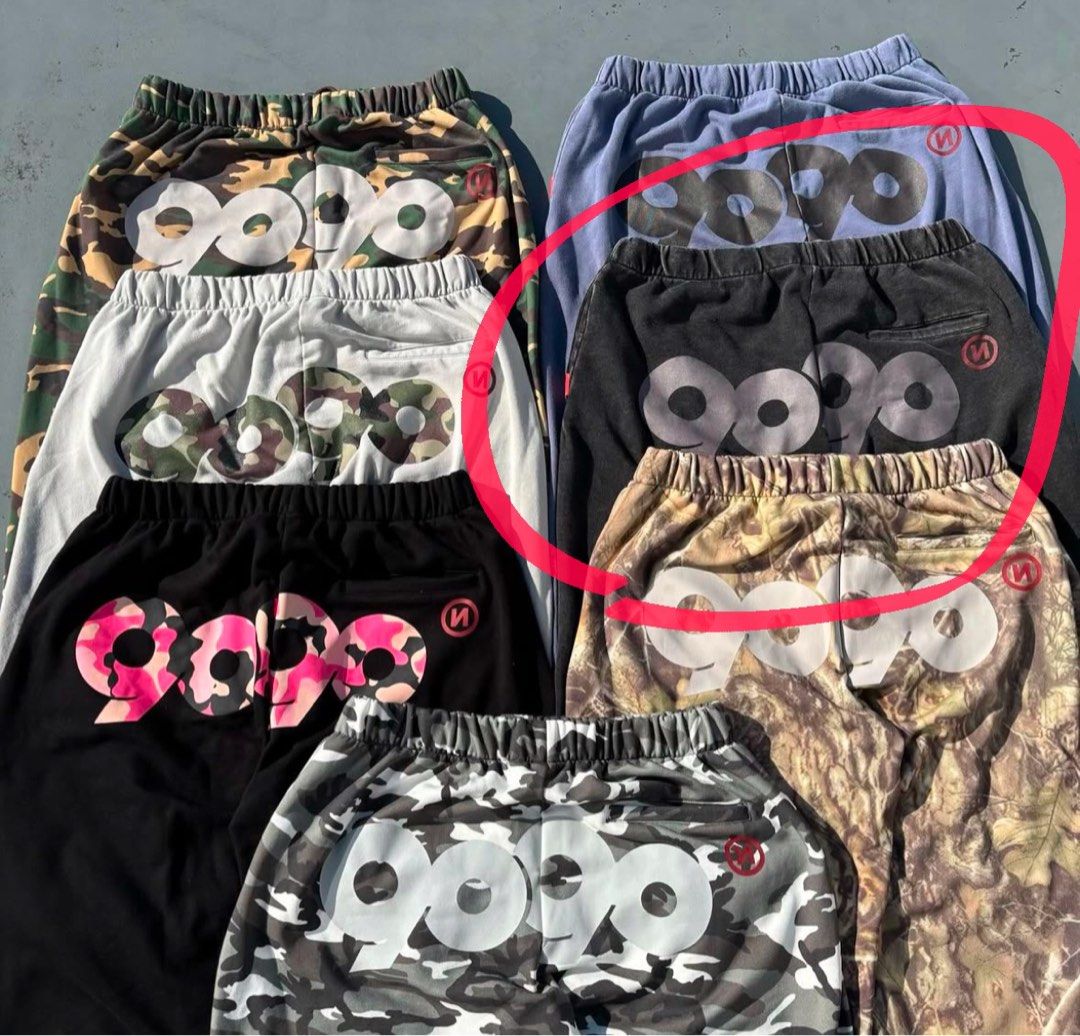 去新L）9090 Logo Assort Sweat Pants, 他的時尚, 褲子, 運動、休閒褲 