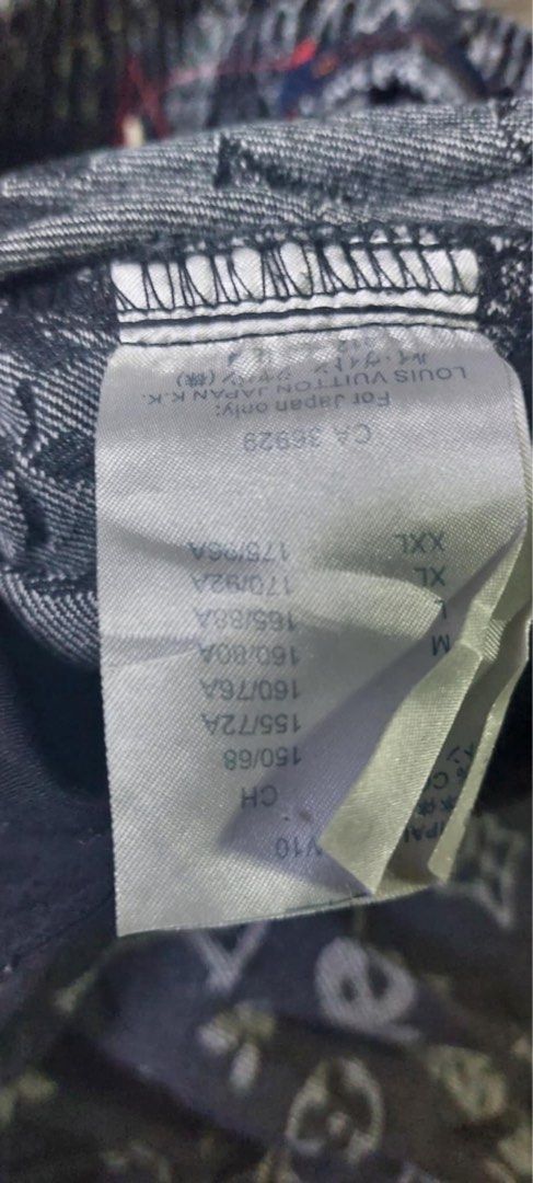 Louis Vuitton X Supreme Blue Monogram Denim pants (Category: Luxury Apparel) located in Manila. Submitted by luvbags40524 (Listing ID 1361725621, Image 3). Description: Good condition Size: 30-32 Garterized First picture not mine Dm for interested.