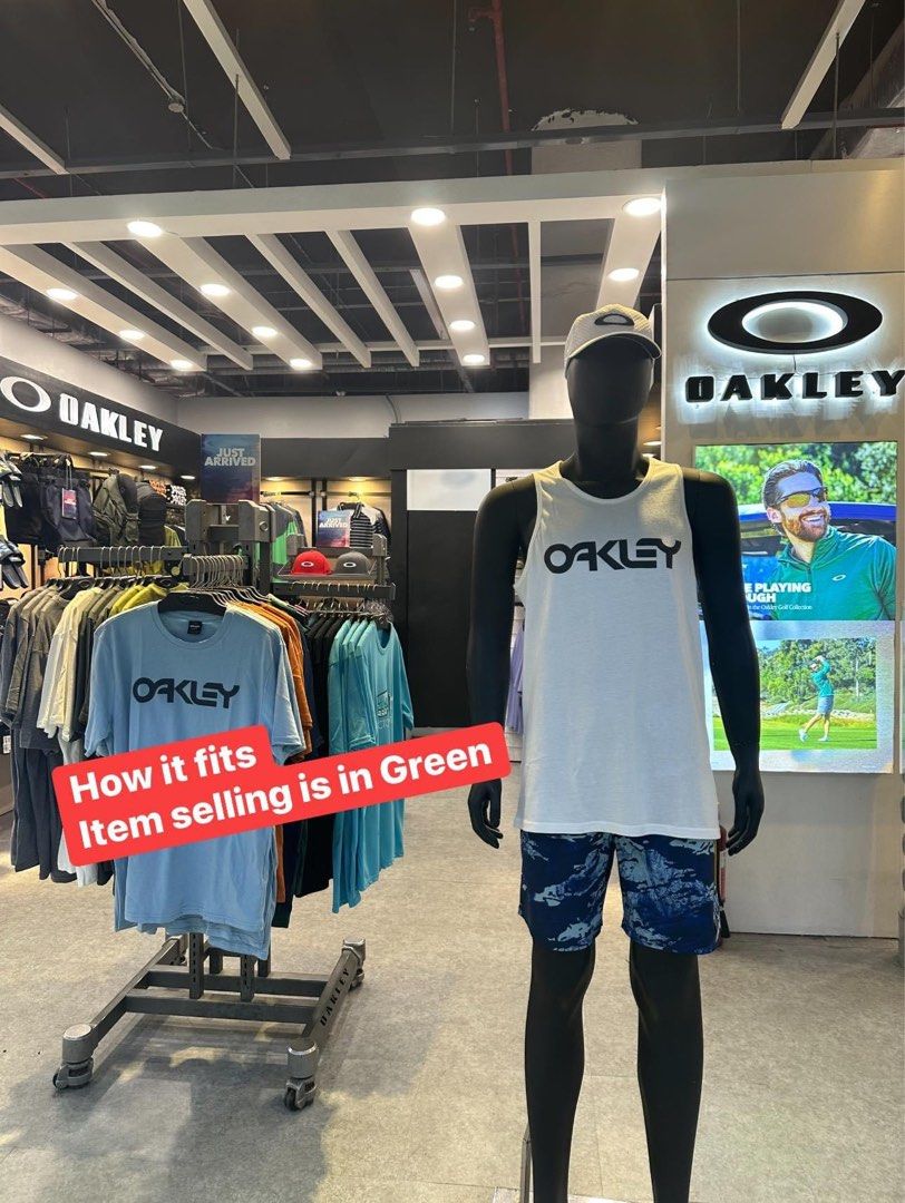 Men’s Sando (Category: Swim Top & Rash Guards) located in Pasig City. Submitted by cloudydonut (Listing ID 1361717038, Image 3). Description: 🏋️‍♂️ Oakley Men’s Summer Top / Gym Training Sando 📍Pasig | ₱1,300 only! (Brand new!) ✅ Brand: Oakley ✅ Size: L / EU 52 / UK 42 / US 42 ✅ Perfect for gym, training, or summer wear ✅ Breathable & performance-ready ✅ Original item – brand new, never worn 💰 GCash / Maya accepted 🚚 Lalamove / Grab (buyer’s 