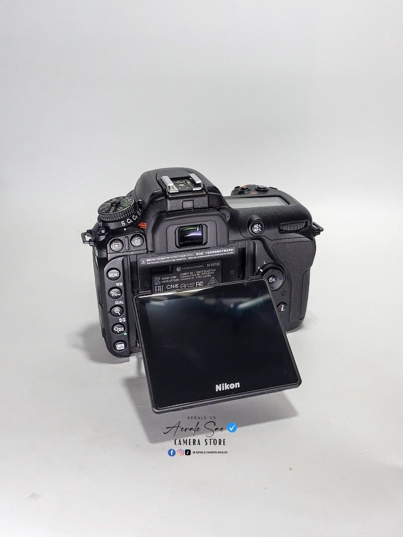 Nikon D7500 + 18-55mm Lens (Category: Cameras) located in Baguio. Submitted by aeralecamerastore (Listing ID 1361709682, Image 3). Description: Nikon D7500 + Nikon 18-55mm Lens AFP P 44,500 No issues Cosmetics : 9.8/10 ( makinis pa po) Good Condition With Minor Fungus doesn't affect performance Actual Photo Posted 📷 SC: 30K 📍 Open For Cash on delivery anywhere in the Philippines 🇵🇭 We accept Cash on Pick-UP LBC 📦 Inclusions : 📦 What's Inclu