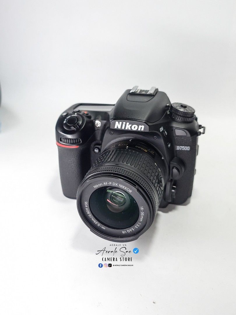 Nikon D7500 + 18-55mm Lens (Category: Cameras) located in Baguio. Submitted by aeralecamerastore (Listing ID 1361709682, Image 2). Description: Nikon D7500 + Nikon 18-55mm Lens AFP P 44,500 No issues Cosmetics : 9.8/10 ( makinis pa po) Good Condition With Minor Fungus doesn't affect performance Actual Photo Posted 📷 SC: 30K 📍 Open For Cash on delivery anywhere in the Philippines 🇵🇭 We accept Cash on Pick-UP LBC 📦 Inclusions : 📦 What's Inclu