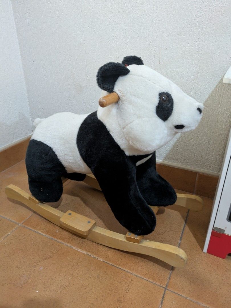 Panda rocking toy (Category: Infant Playtime) located in Las Pinas. Submitted by declutteryng12 (Listing ID 1361646792, Image 1). Description: Lightly used Location Mandaluyong RFS downsizing and decluttering Shipping c/o Buyer.
