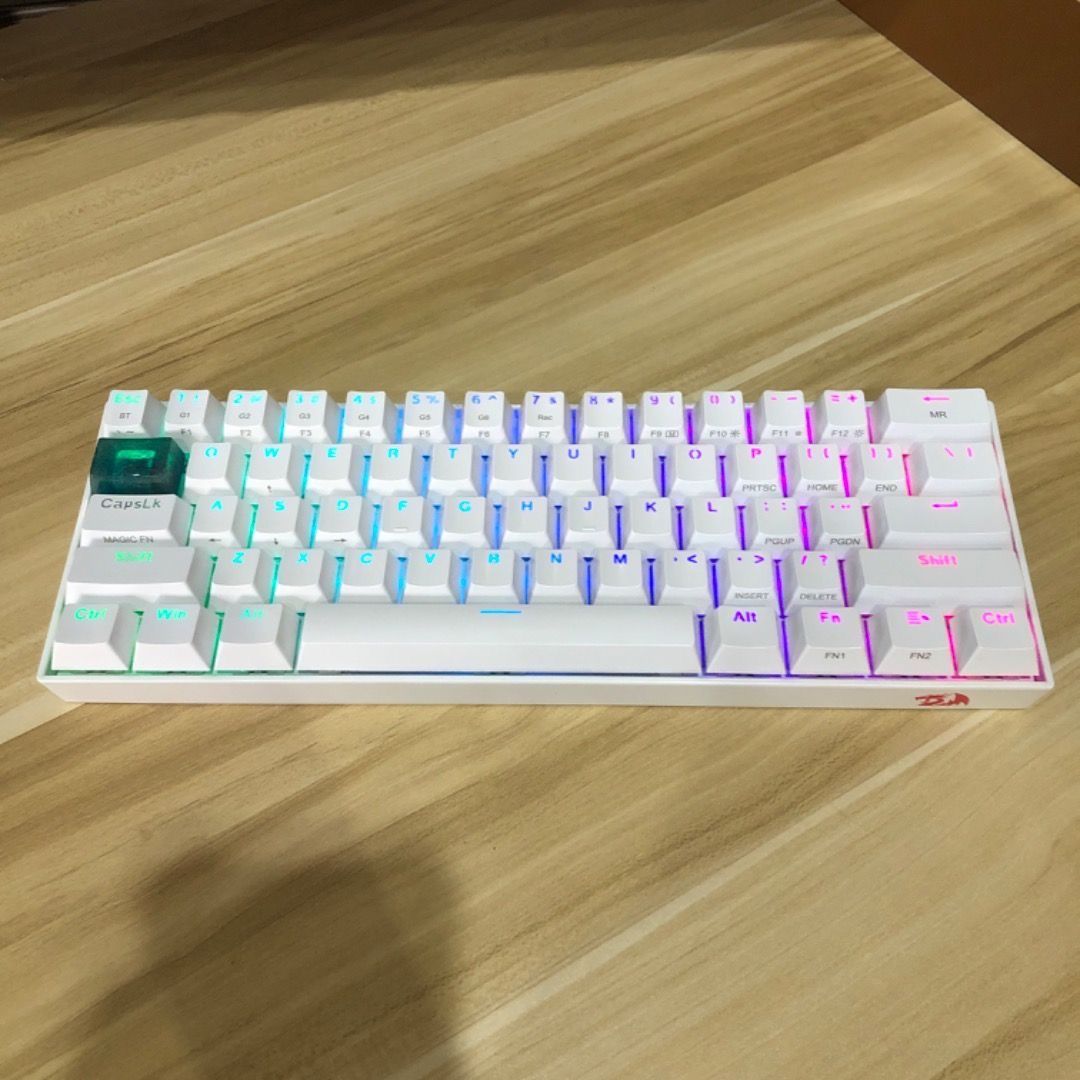 Redragon K530 PRO Draconic Mechanical Keyboard (Category: Computer Keyboard) located in Caloocan City. Submitted by beholdtheone (Listing ID 1361677266, Image 2). Description: Redragon K530 PRO Draconic Mechanical Keyboard Notes - Brown switches - Hot-swappable - Wired/Bluetooth - Can connect up to 3 devices, easy device switching - Modded with foam Inclusions - Box - Manual - Mechanical Keyboard - Type C cable and cable cap - Accessories - Keyca