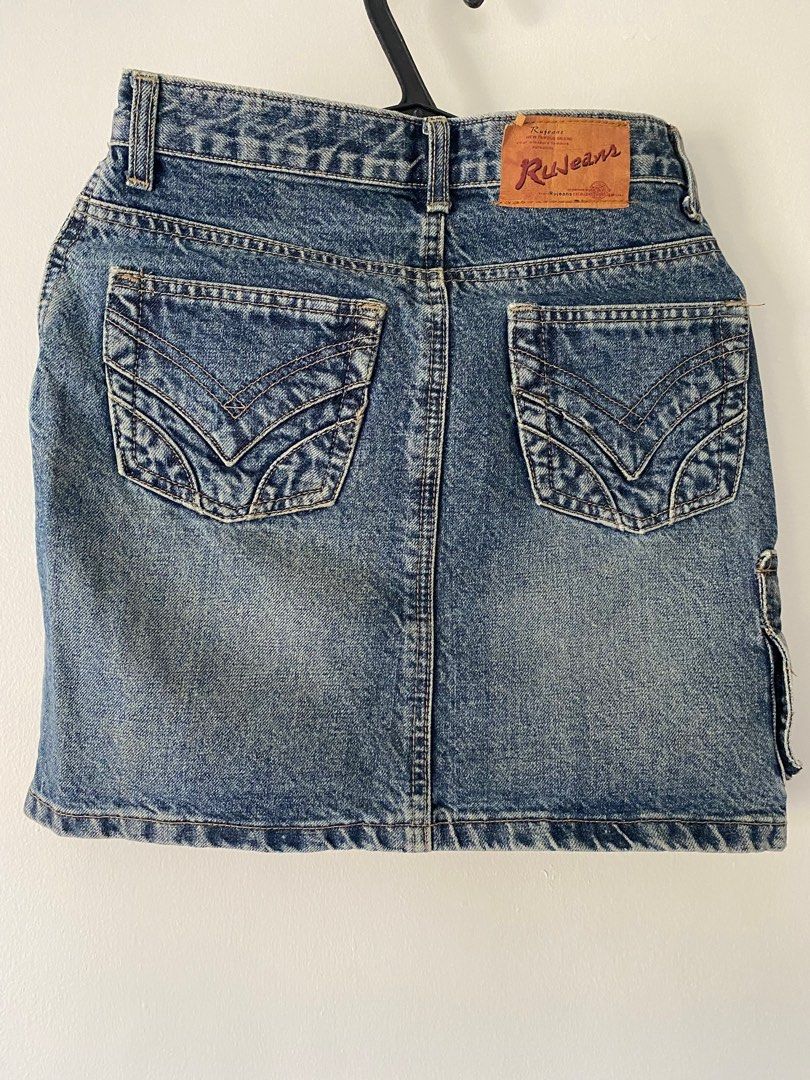 RU Jeans Denim Skirt | Small (Category: Skirts) located in Bacoor. Submitted by raredeals (Listing ID 1361736504, Image 2). Description: Waistline: 25 iinches Length: 15 & 1/2 inches.