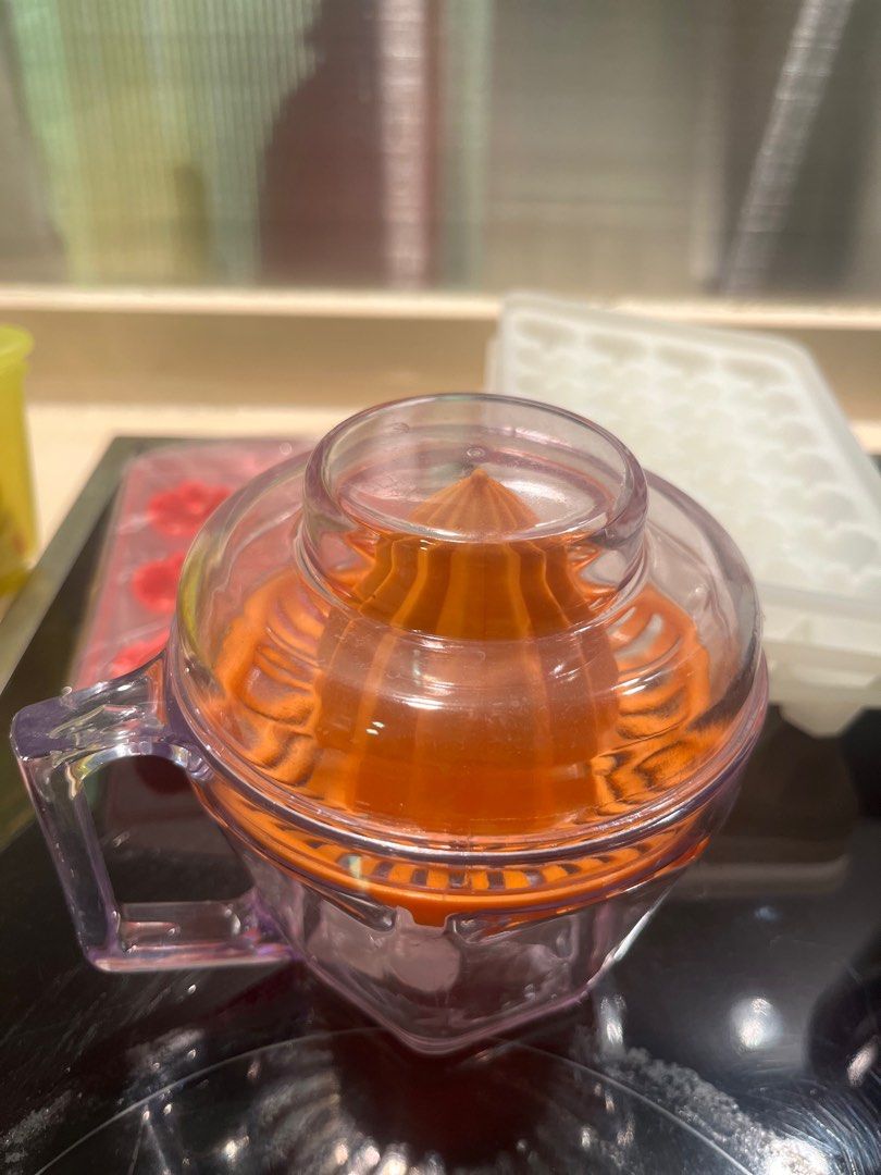 Silicone and Plastic Ice Cube Tray and Orange Juicer (Category: Food Organisation & Storage) located in Singapore. Submitted by letsgogab (Listing ID 1361757607, Image 1). Description: Plastic + silicone ice cube tray. Perfect for making ice cubes for your drinks. Easy to clean and reusable. Orange juicer.