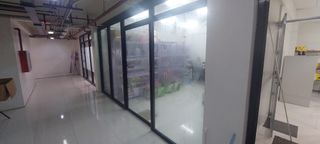 Sliding door pocket type/fixed glass