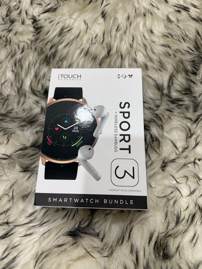 Sport 3 Smartwatch and Wireless Earbuds (Category: Wearables & Smart Watches) located in San Juan City. Submitted by Charless129 (Listing ID 1361739155, Image 1). Description: Sport 3 Smartwatch and Wireless Earbuds -Compatible with Android and IOS -Magnetic Charging Cable Included ✅ -Lightweight ✅ -Heart Rate Monitor✅ -Relaxation Mode ✅ -Body Temp Monitor ✅ -8 sport and exercise modes✅ -Calorie Tracker ✅ -Pedometer (track your steps) ✅ -Music an