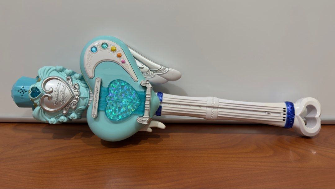 Suite Precure Love Guitar Rod (Category: Musical Instruments) located in Binangonan. Submitted by c_r_i_s (Listing ID 1361788441, Image 2). Description: Suite Precure Love Guitar Rod by Bandai Toy musical instrument For girls aged 3 and up. Dimensions are approximately L 43.4 x W 14 x T 6 cm. Uses AAA batteries (batteries are not included) No other inclusion All functions are working In excellent condition.