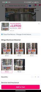Wings heavy duty steamer large