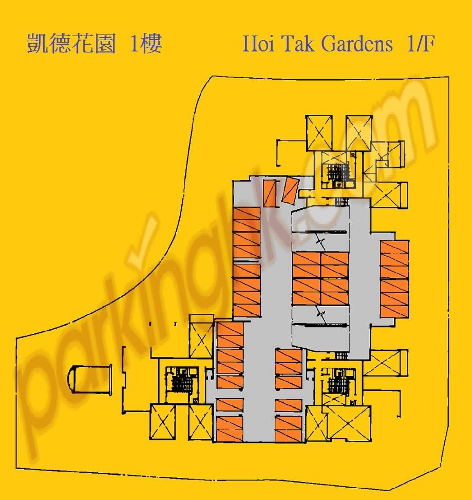 Parking space at Kaidel Garden, Tuen Mun. Covered, first floor.63438637540611111