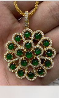 ‼️ Natural A Grade Large Faceted Jadeite Gift Necklace ‼️ Half Price 😱 New Year Small Gift 🎁 Certificate Available to Guarantee Authenticity ‼️ Break the Low Price ‼️ All Items in Stock 🙆‍♀️629954189797151111