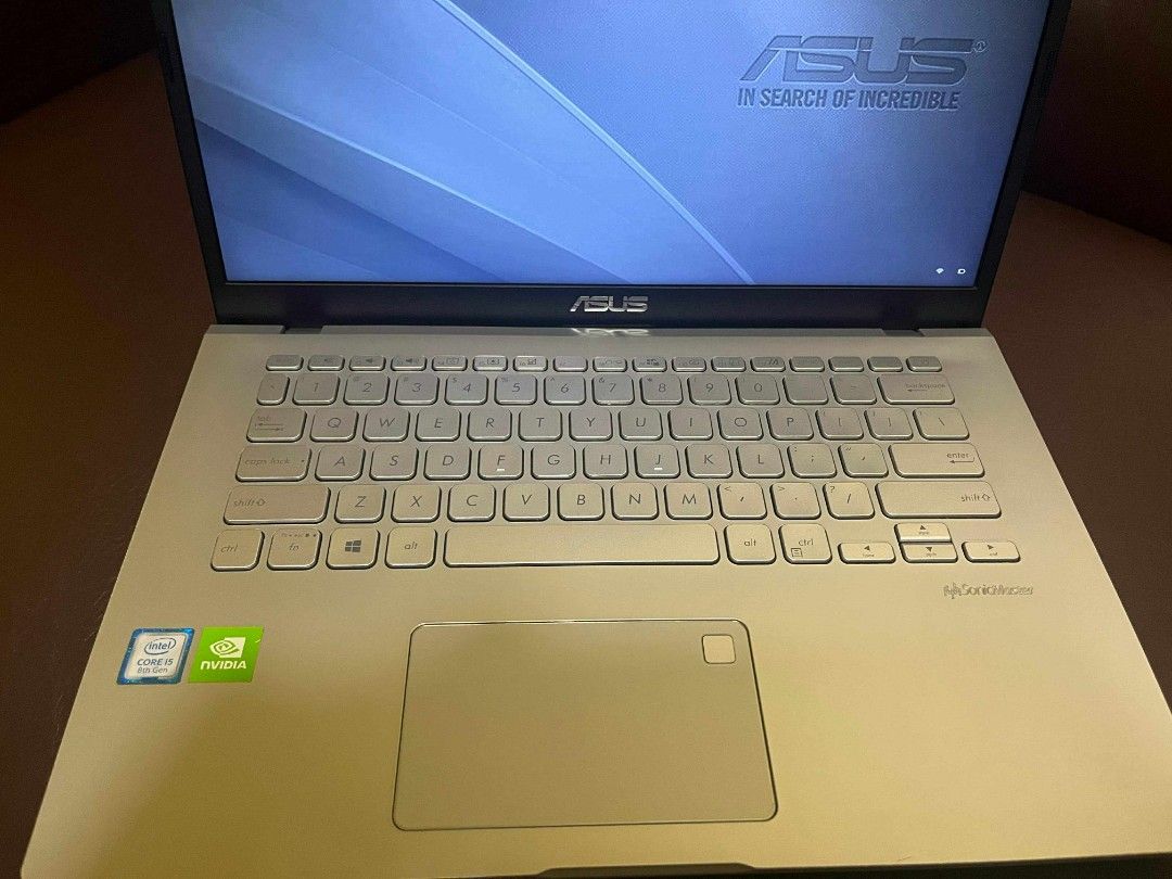 ASUS VIVOBOOK 14 (negotiable) (Category: Laptops & Notebooks) located in Camiling. Submitted by lady.warrior (Listing ID 1366475679, Image 3). Description: ASUS VIVOBOOK 14 Device: Asus Vivobook X409FJ-FT852T MFD: 2019 CPU - Intel Core i5 8265U (Integrated UHD Graphics 620) GPU - Nvidia GeForce MX230 RAM - Transcend 8GB DDR4 Storage - SSD 475GB OS - Windows 11 Home Camera - 720p With Fingerprint scanner Inclusion: Original Charger Laptop bag Keyb