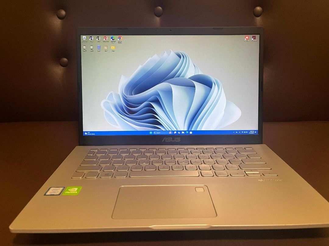 ASUS VIVOBOOK 14 (negotiable) (Category: Laptops & Notebooks) located in Camiling. Submitted by lady.warrior (Listing ID 1366475679, Image 1). Description: ASUS VIVOBOOK 14 Device: Asus Vivobook X409FJ-FT852T MFD: 2019 CPU - Intel Core i5 8265U (Integrated UHD Graphics 620) GPU - Nvidia GeForce MX230 RAM - Transcend 8GB DDR4 Storage - SSD 475GB OS - Windows 11 Home Camera - 720p With Fingerprint scanner Inclusion: Original Charger Laptop bag Keyb
