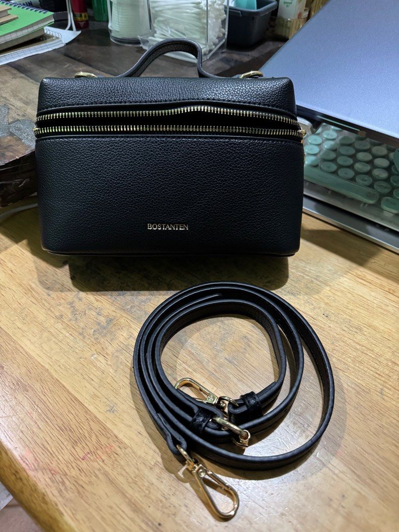 Bostanten Sling Black Bag (Category: Luxury Bags & Wallets) located in Makati City. Submitted by jinger_21 (Listing ID 1366493808, Image 3). Description: Used Once Color: Black Size- Small With sling With dust bag Price is Php 400 plus Shipping Fee SF will be shouldered by the buyer Payment first before shipput Mode of payment: Gcash Maya Chinabank Savings Chinabank.