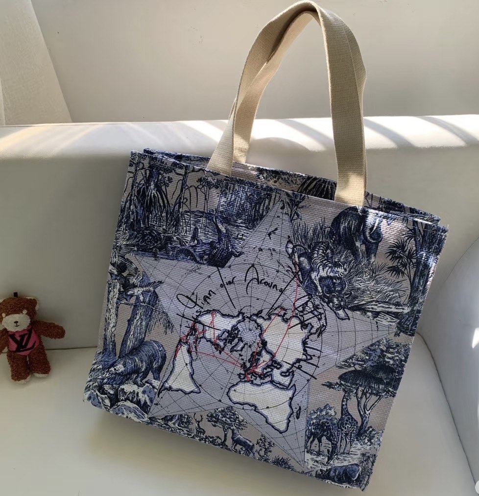 Dior 2026 Around The World Tote Bag Canvas 542528 main image 1