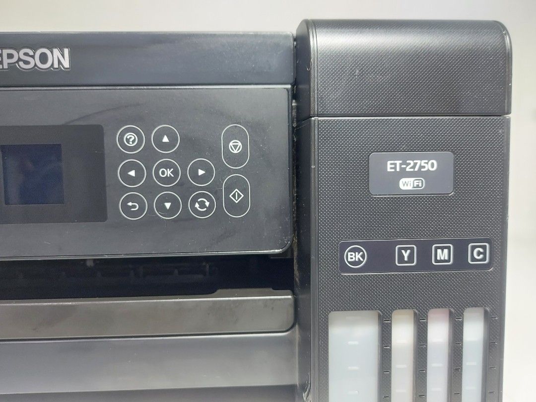 Epson ET-2750 Printer and Scanner (Category: Printers, Scanners & Copiers) located in Rizal. Submitted by souththrift_taytay (Listing ID 1366462615, Image 2). Description: Epson Printer Australian mall pull out used display unit 220v model: ET-2750 future wifi connect colord screen scanner easy to connect to pc or laptop.
