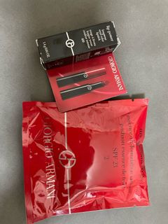 全要包郵 Giorgio Armani 唇膏 氣墊粉底 essence in foundation cushion lip power longwear vivid color lipstick  sample 試用裝 旅行裝64222392939522110