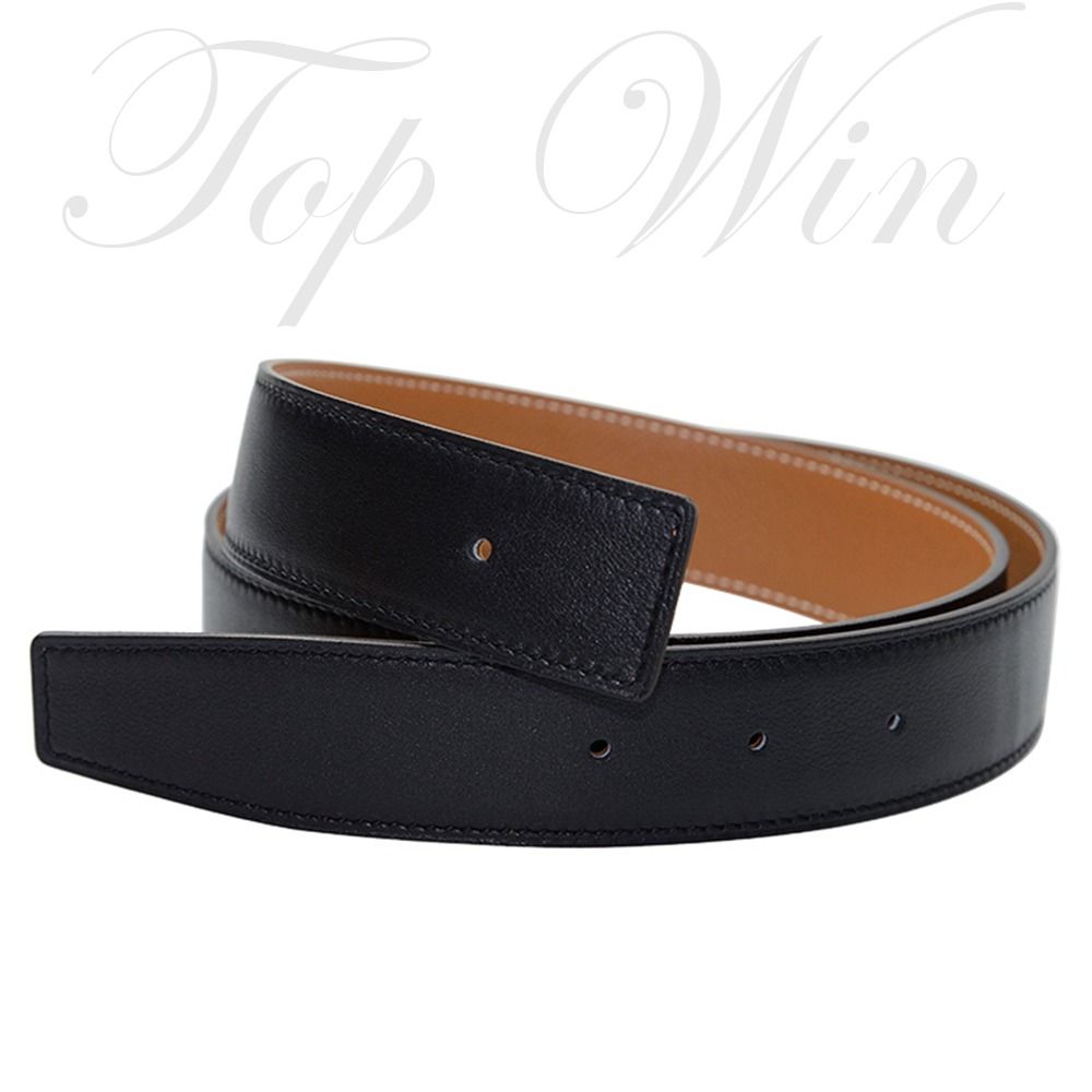 全新Hermes 愛馬仕黑棕皮帶皮革100CM 38MM, 名牌, 飾物及配件- Carousell