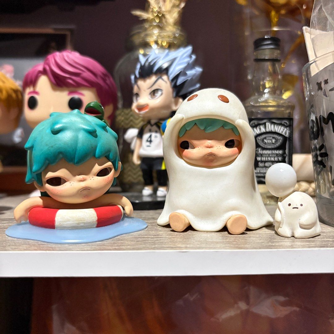 Hirono Set Ghost and Float (TOO, Little Mischief) (Category: Designer & Blind Box Toys) located in Quezon City. Submitted by jikoobicart (Listing ID 1366490092, Image 1). Description: wts lfb onhand ph Popmart Hirono [Set] The other one series: Ghost Little mischief series: float 💸 1400 set price - complete box foil card - mint condi - strictly sold as set ‼️ Loc: QC mod: j&t, sdd mop: gcash, bpi etc. dm / comment for more info.