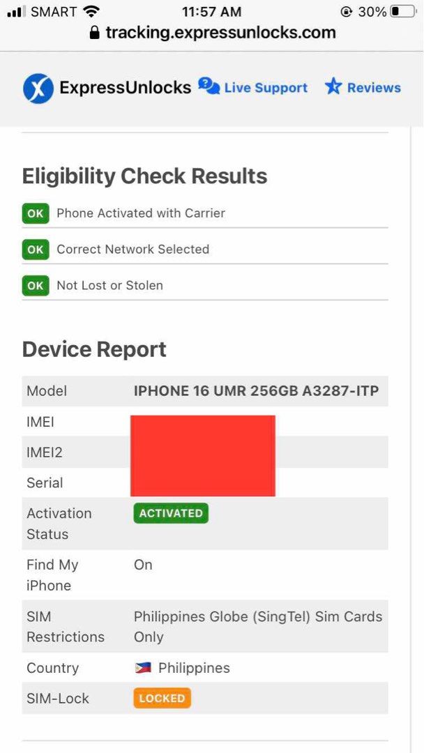 iPhone 16 256GB Ultramarine (Globe Locked) (Category: iPhone 16 Series) located in Cebu City. Submitted by chantili (Listing ID 1366534456, Image 1). Description: iPhone 16 (256GB) Never Used, Only Opened from Box Globe Locked.