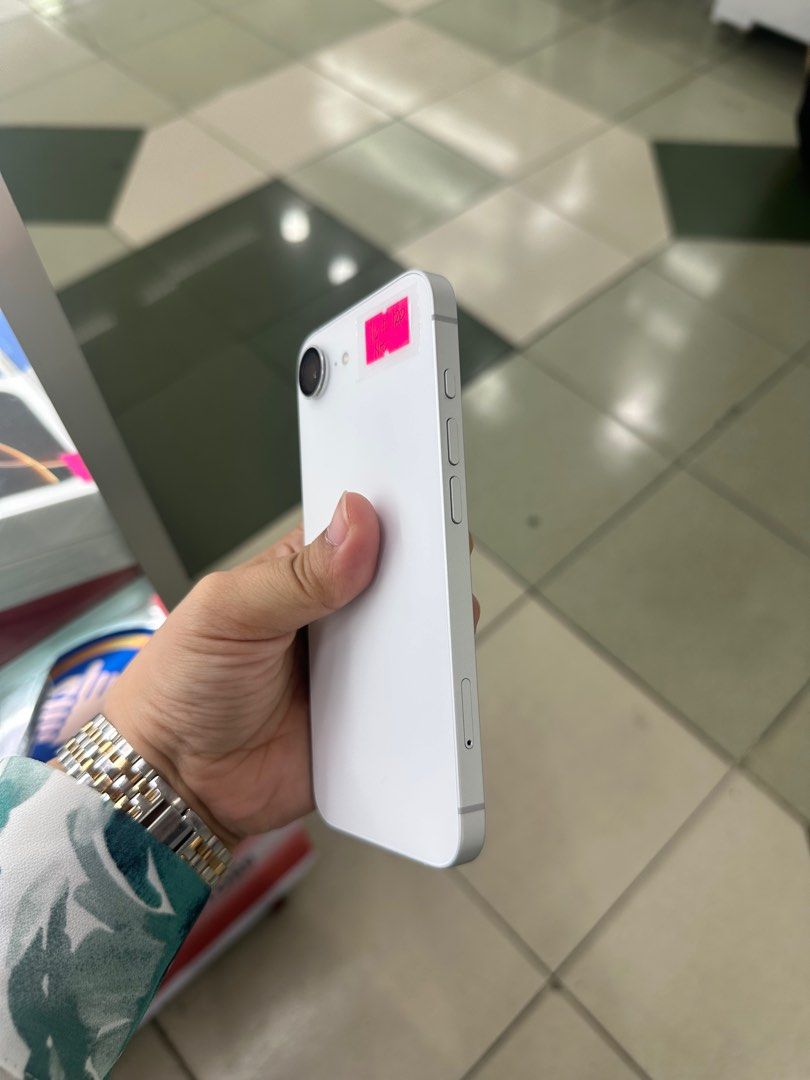 Iphone 16e 128gb 100% batt FU NTC (Category: iPhone 16 Series) located in San Juan City. Submitted by javedsgadgetshop (Listing ID 1366508806, Image 3). Description: INSTALLMENT OPTIONS : SPAY LATER / GGIVES / CREDIT CARD! WE BUY AND SELL SO PWEDE MAGBINTA OR SWAP ! Quick Specs : Iphone 16e •128gb •NTC Variant •100% batt health •Factory Unlock •100% Smoothness •No hidden issue | No Repaired •100% Authentic | Not Refurbished •w/ Box Cable & store 