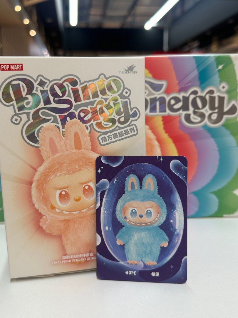 Labubu V3 Big Into Energy Hope, Toys & Collectibles, Mainan di Carousell
