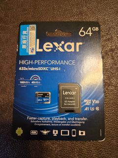 LEXAR micro SDXC 64GB card