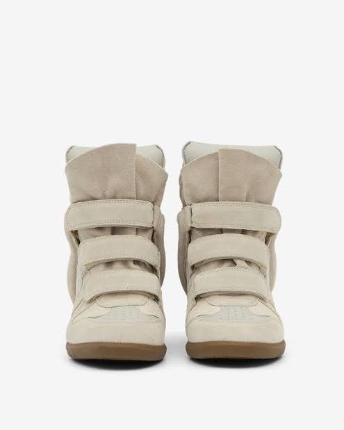 LF WTB Isabel Marant Bekett Wedge Sneaker (Category: Wedges) located in Manila. Submitted by saintizzy (Listing ID 1366431380, Image 1). Description: 🔖 Preferably ecru or taupe 🔖 Used or bnew 🔖 Size 39 .