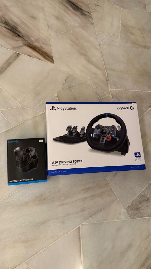 LOGITECH G29 with RACING SIM, Video Gaming, Gaming Accessories ...