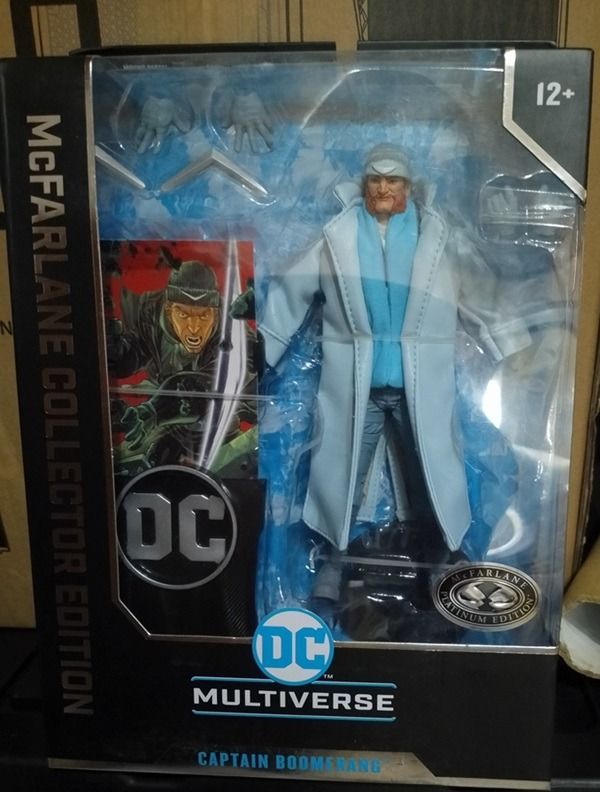 McFarlane DC Multiverse - Capt. Boomerang (Platinum Edition) (Category: Figurines & Statues) located in San Pedro. Submitted by hobbiesandeverything (Listing ID 1366453582, Image 1). Description: Selling: McFarlane DC Multiverse - Capt. Boomerang (Platinum Edition) - MISB (sealed / brand new / unopened) - below SRP and Pre-Order price - good box condition Meet-Up: SM Center Muntinlupa Can ship via LBC Rider Pick up You can also book via Lalamove 
