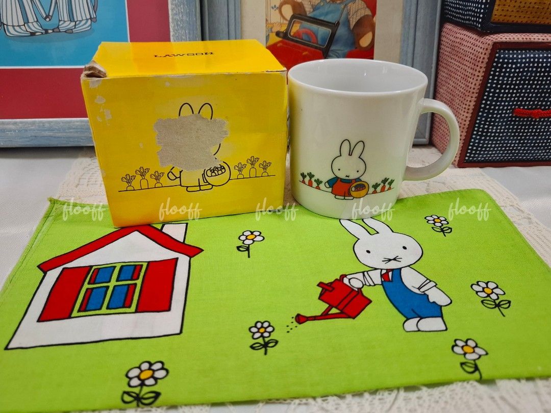 SET Miffy Mug, Handkerchief and Clip (Category: Coffee & Tea Tableware) located in Cagayan de Oro. Submitted by FlooffsEtc (Listing ID 1366506935, Image 1). Description: MIFFY Set of 3 MUG -worn box but mug is in very good condition -approx 3.25" diameter × 3.25" height -Lawson HANDKERCHIEF -design featuring Miffy, Father Bunny and Chicken -approx 11×11 inches -washed/cleaned. Some creases due to storage. This will be shipped folded. CLIP -small 