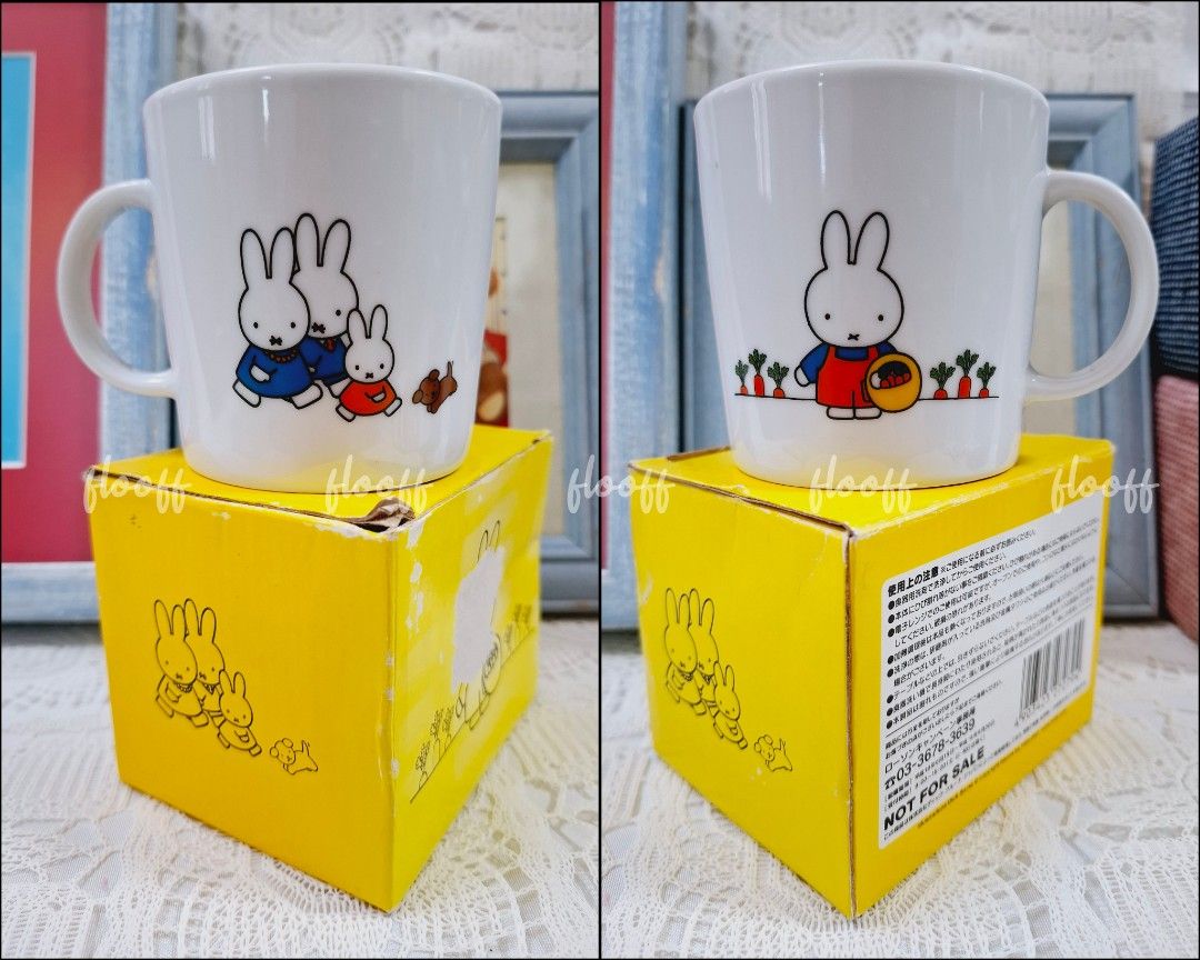 SET Miffy Mug, Handkerchief and Clip (Category: Coffee & Tea Tableware) located in Cagayan de Oro. Submitted by FlooffsEtc (Listing ID 1366506935, Image 2). Description: MIFFY Set of 3 MUG -worn box but mug is in very good condition -approx 3.25" diameter × 3.25" height -Lawson HANDKERCHIEF -design featuring Miffy, Father Bunny and Chicken -approx 11×11 inches -washed/cleaned. Some creases due to storage. This will be shipped folded. CLIP -small 