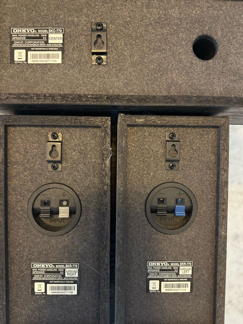 Onkyo 5.1 set + blu-ray player (Category: Soundbars, Speakers & Amplifiers) located in Singapore. Submitted by yameanoda (Listing ID 1366502273, Image 2). Description: Buy together $500 Check out 'JBL ES 90 speakers', available at S$300 on #Carousell: https://carousell.app.link/R8ps8P8n0Sb.