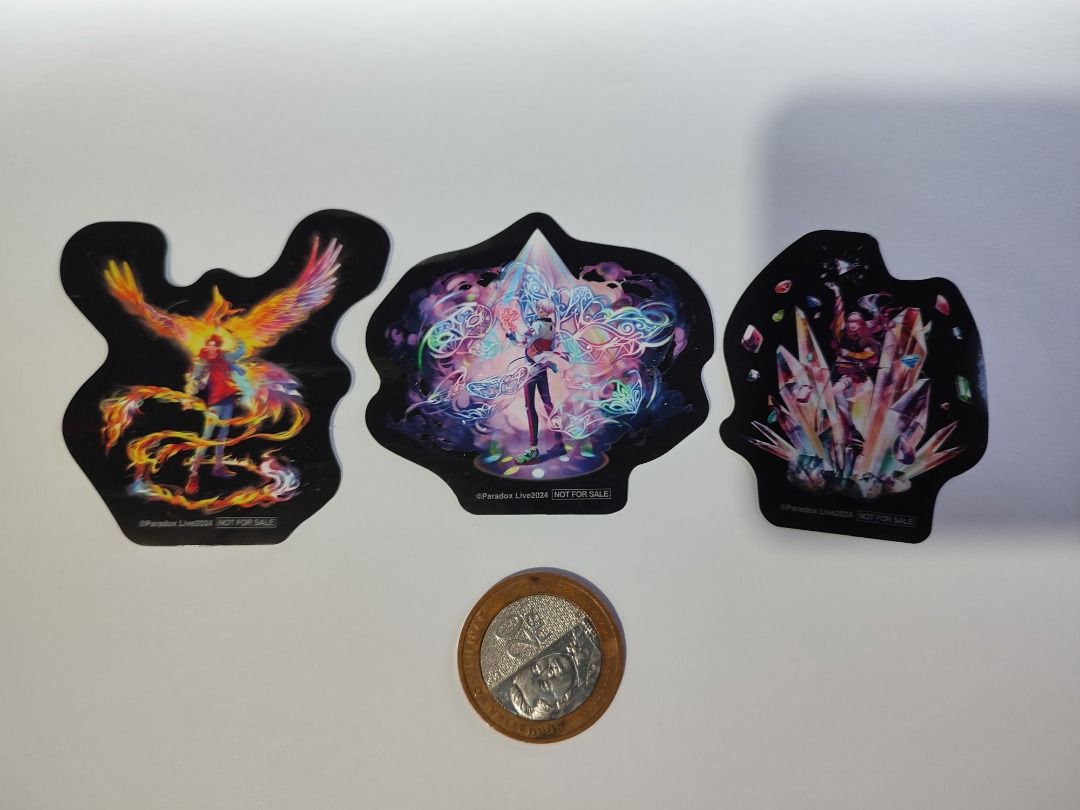 Paradox Live Sticker Set (Category: Art & Prints) located in Calauan. Submitted by bricomerchandfigures (Listing ID 1366537241, Image 1). Description: Paradox Live Sticker Set 115PCS PER SET - FOR ONLY 85PESOS SAME DESIGNS NA YUNG IBA Authentic | WYSIWYG | With markings I can send other detailed photos upon request. Mode of Payment : GCash/ Bank Mode of Delivery : LBC / JNT Shipping fee shouldered by the buyer. First to pay basis. Location : Cala