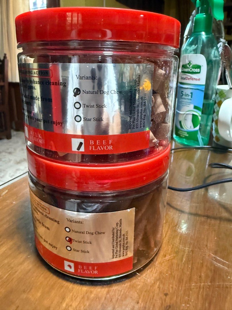 Pet Plus Train & Reward Treats beef (Category: Pet Food) located in Manila. Submitted by hexapom (Listing ID 1366432870, Image 2). Description: Hi selling kasi very picky eater ng dog ko di nya bet ito. Other peta I lnow from friends seem to love this brand. Selling for 150 pesos for both na, opened na yung isa 3 pcs lang naman nabawas. Location: Old Sauyo Quezon City Mop: Gcash, bank, COD You can pick it up or book moveif delivery your call.