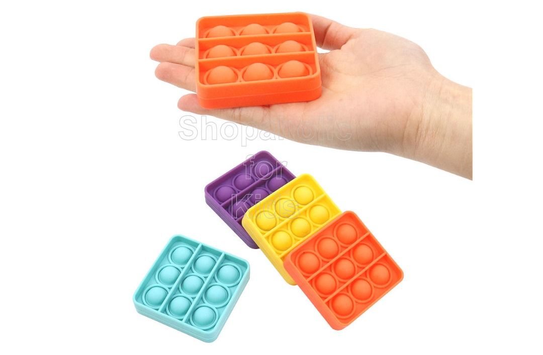 Push Pop Bubble Fidget Toy (Mini) (Category: Kids Toys) located in San Juan City. Submitted by shopaholicforkids (Listing ID 1366453094, Image 3). Description: Push Pop Bubble Fidget Toy (Mini) This is a fantastic sensory toy perfectly designed to relieve stress and to provide hours of fun! Just press the bubbles and when you are done on one side, flip it over and start again! Made of soft silicone material. Easy to carry and washable too. Pocket