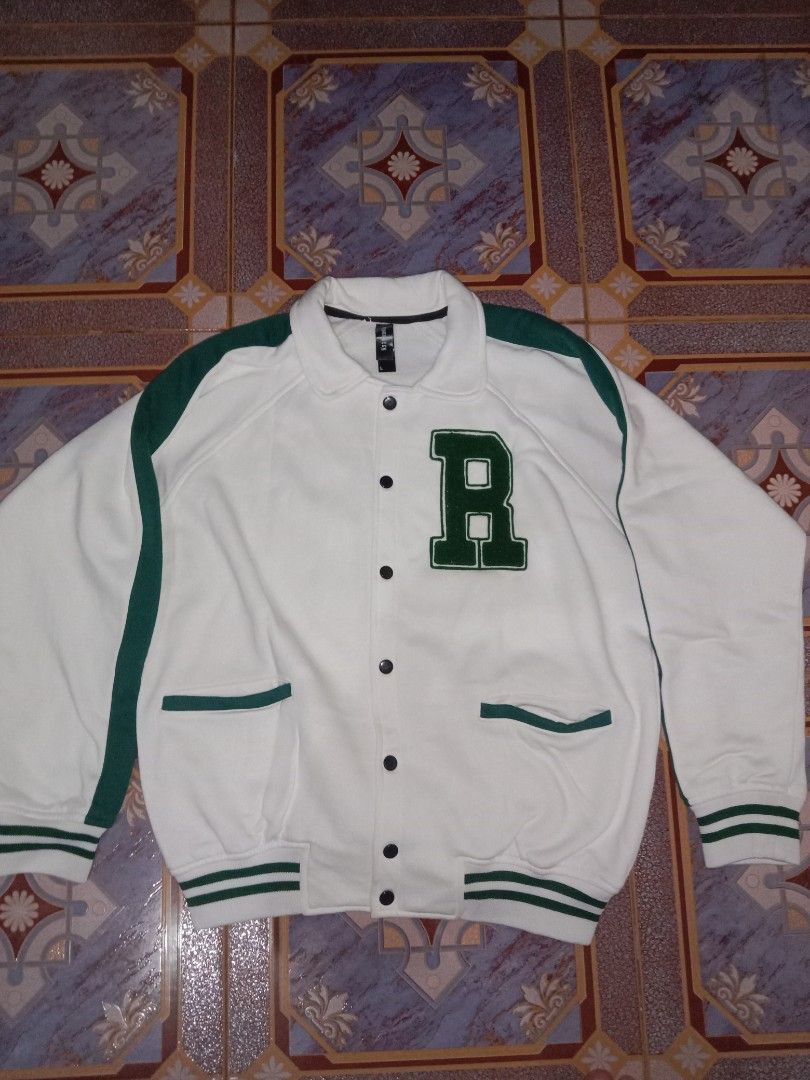 Roughneck off white holographic varsity jacket jaket not nike adidas puma  reebok