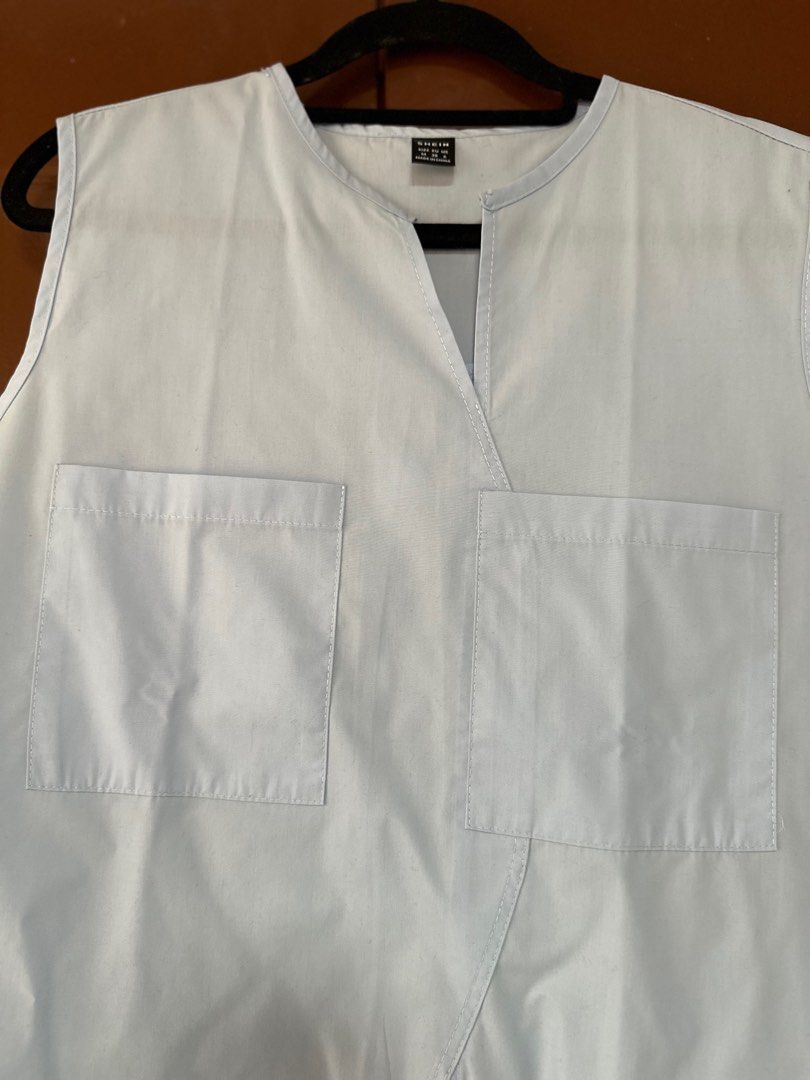 Shein Sleeveless asymmetric neckline blouse (Category: Blouses) located in Malolos. Submitted by layntev (Listing ID 1366387110, Image 2). Description: Used once for 1 hour for online meeting - sizing too big for me - can fit up to large to semi xl frames .