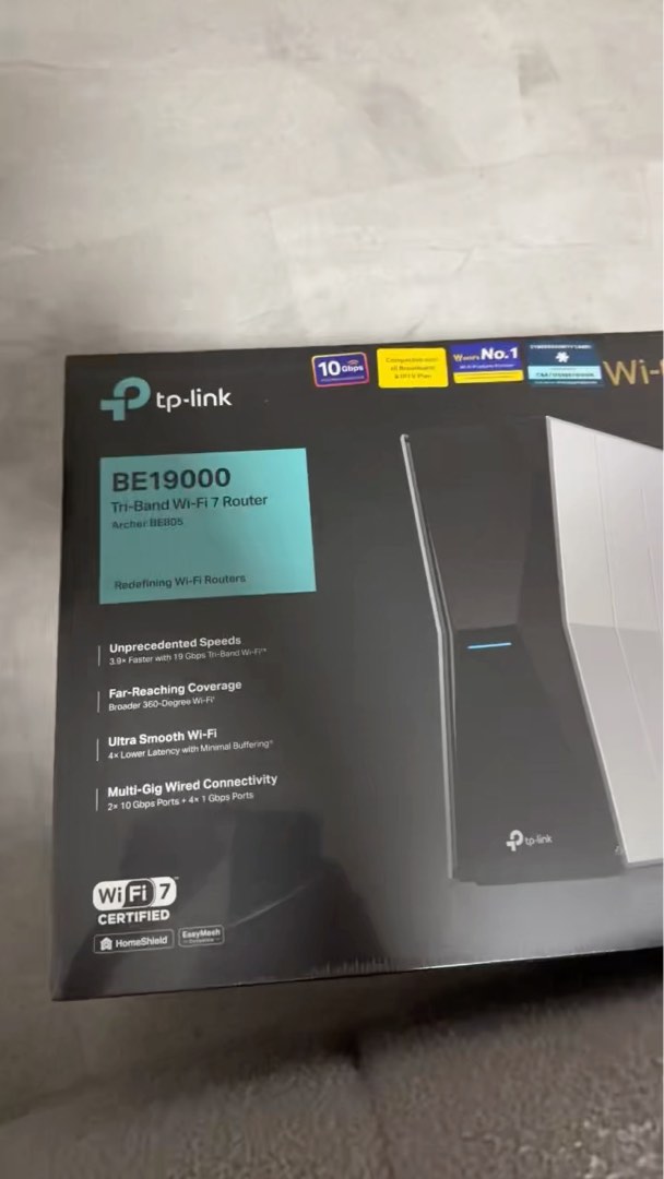 TP-Link Archer BE19000 Tri-Band Wi-Fi 7 Router, Computers & Tech, Parts ...