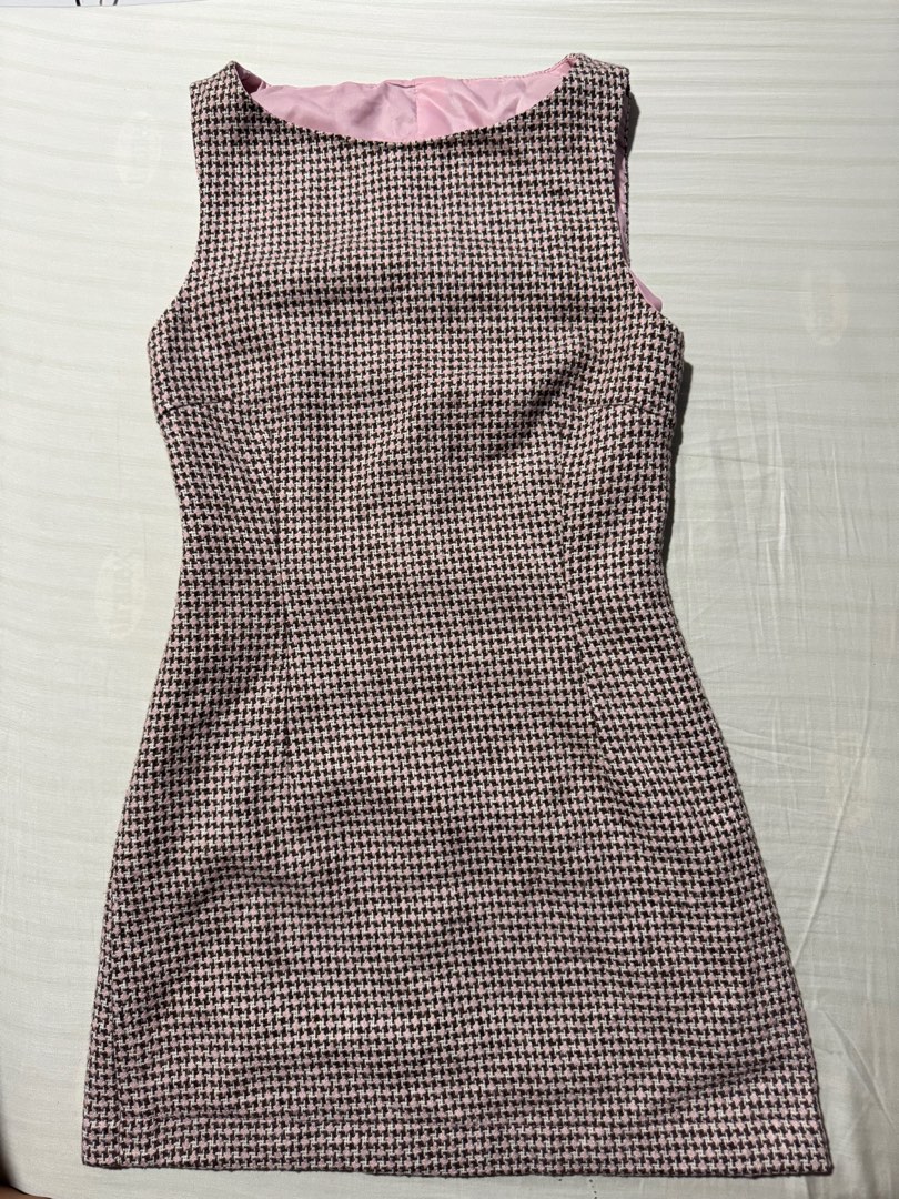 By Debra pink tweed two piece dress