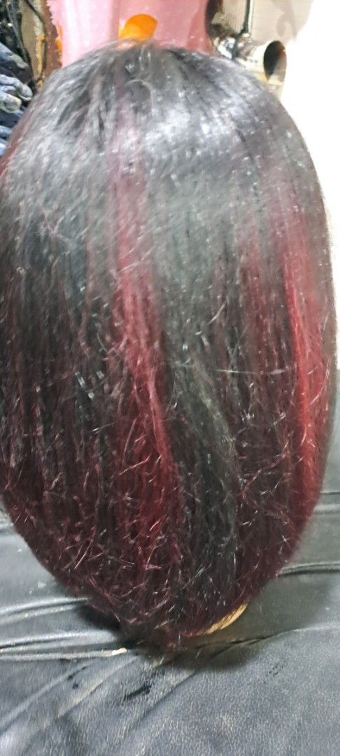 Two tone wigs sime human hair (Category: Hair) located in Davao. Submitted by bravemoon_556cd5 (Listing ID 1366475005, Image 3). Description: free sf we ship nationwide gcash or bank account payment mode.