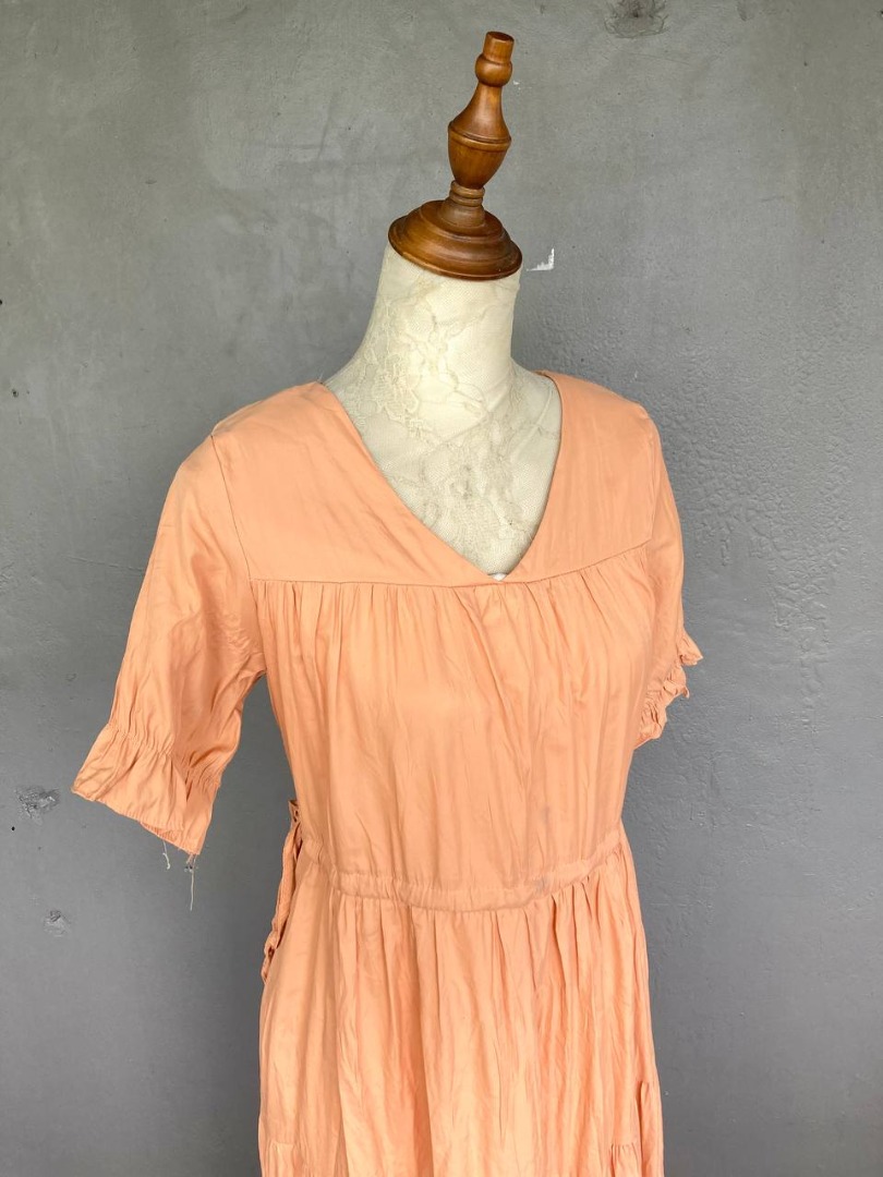V-Neck side tie dress, Women's Fashion, Dresses & Sets, Dresses on ...